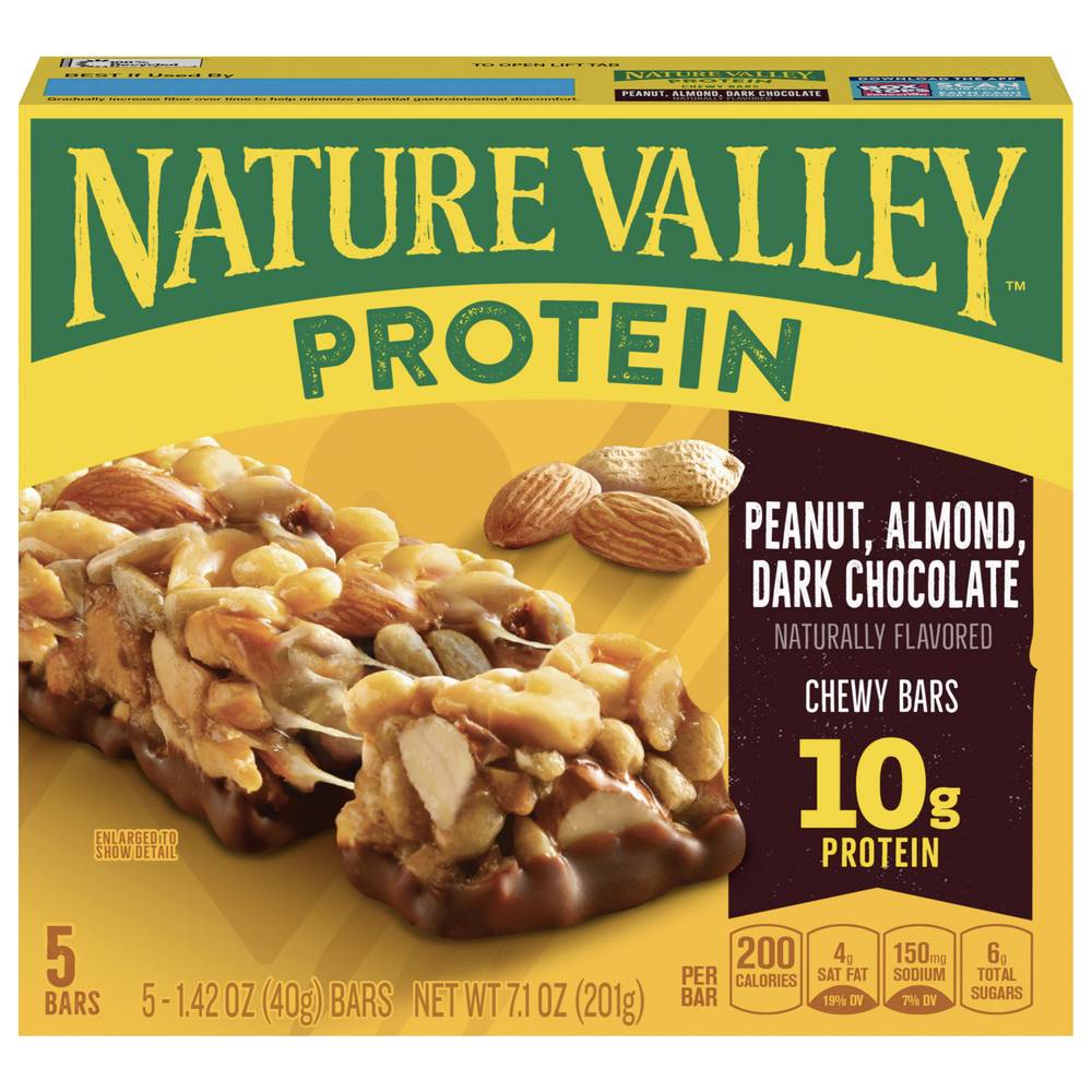 Nature Valley Chewy Bars Peanut Almond & Dark Chocolate (5 ct)