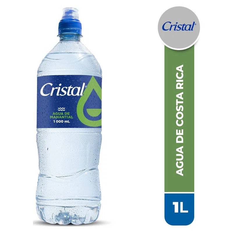 Cristal Agua Botella C-Chupon 1 Litro