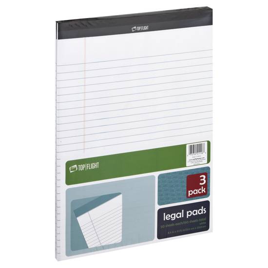 Top Flight White Legal Pads (3 ct)