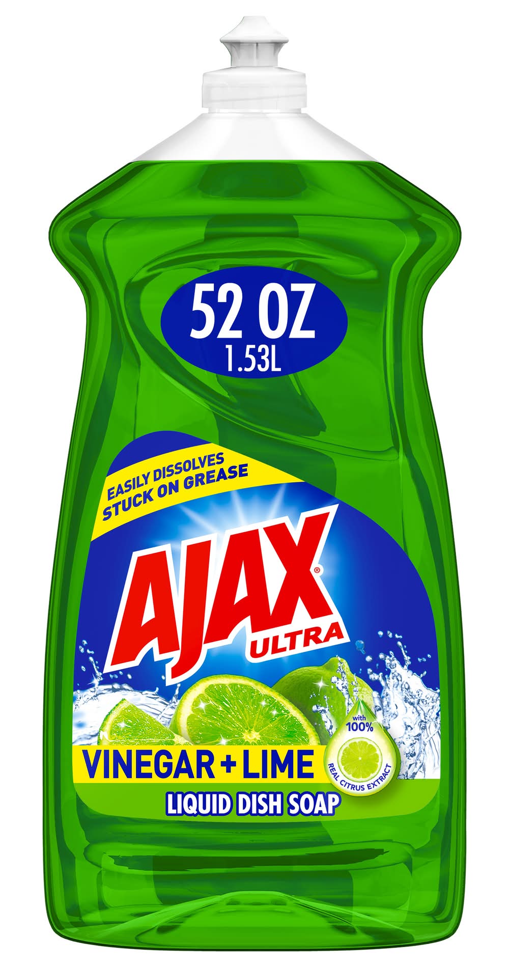 Ajax Ultra Dish Detergent, Lime-Vinegar (52 oz)
