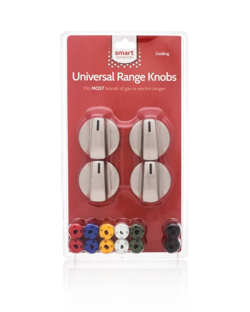 Smart Choice Universal Gas and Electric Range Knob Kit (Stainless Steel) | KNOBKIT4S