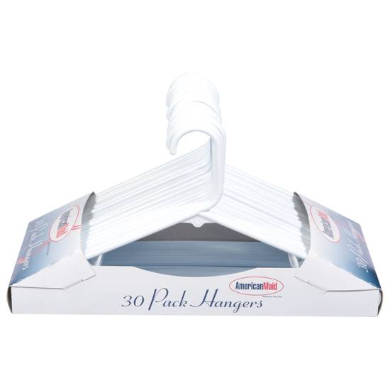 Americanmaid Black Plastic Hangers (30 ct)