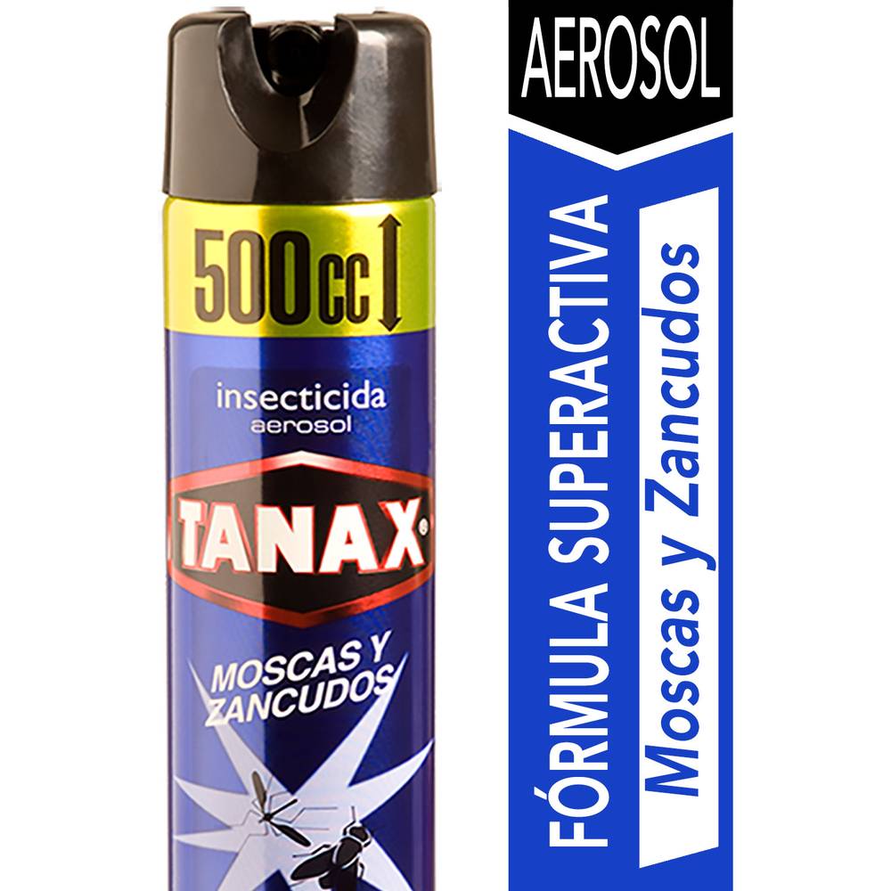 Tanax insecticida aerosol moscas y zancudos lata (500 cc)