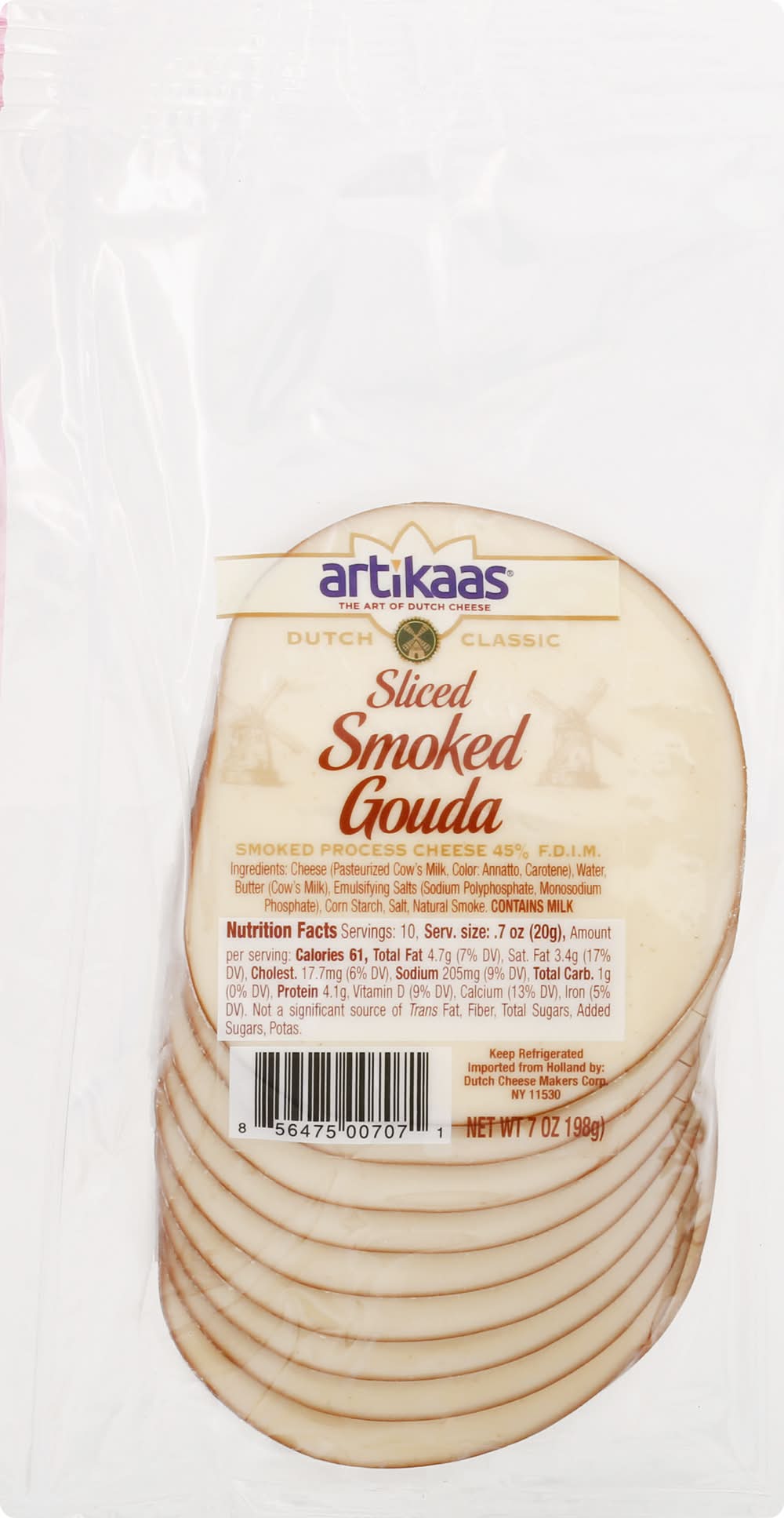 Artikaas Sliced Smoked Gouda Cheese (7 oz)
