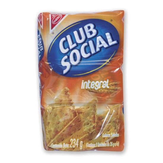 Galleta Integral Club Social 234 Gr