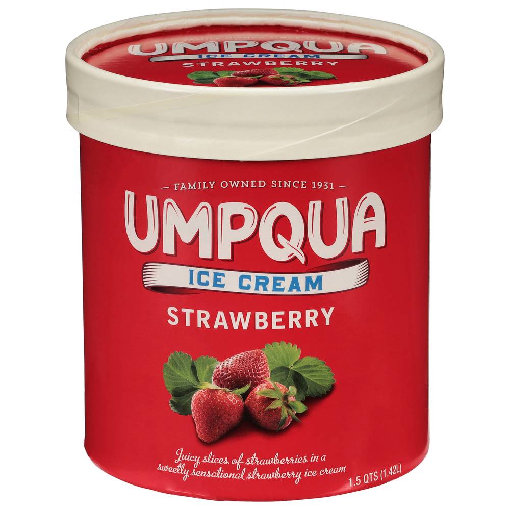 Umpqua Strawberry Ice Cream (1.5 qt)