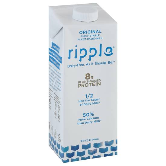 Ripple Original Dairy Free Plant-Based Milk (32 fl oz)