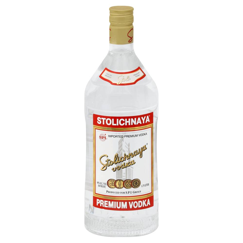 Stolichnaya Imported Premium Vodka (1.75 L)