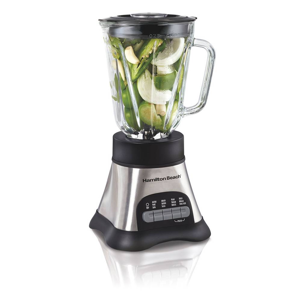 Hamilton Beach · Licuadora con jarra de vidrio 12 velocidades 58160-mx