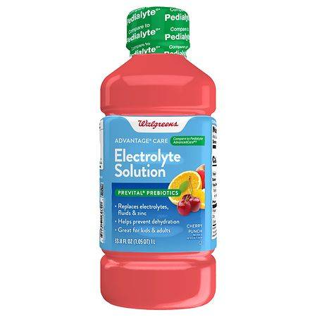Walgreens Advantage Care Electrolyte Solution With Prevital Prebiotics Cherry Punch