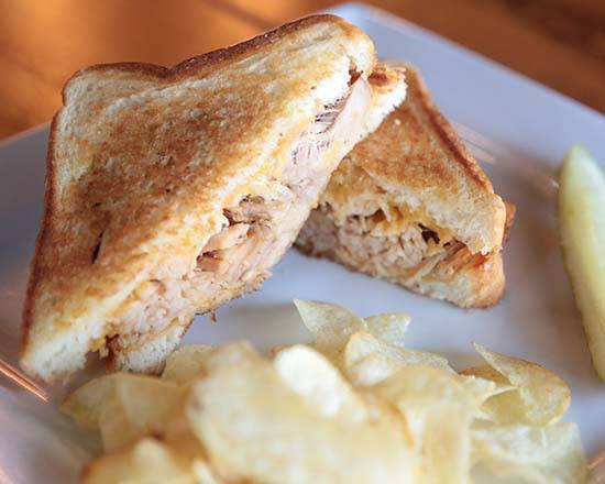 Grilled Pork and Cheese Sandwich
