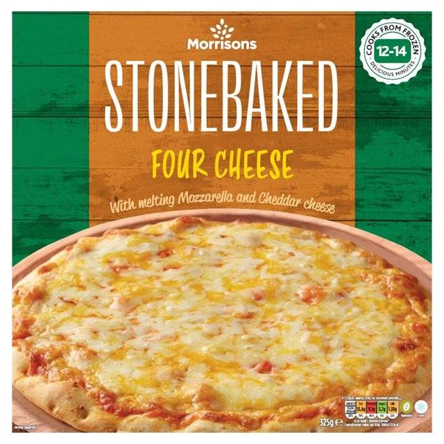 Morrisons Stonebaked Four Cheese Pizza (325g)