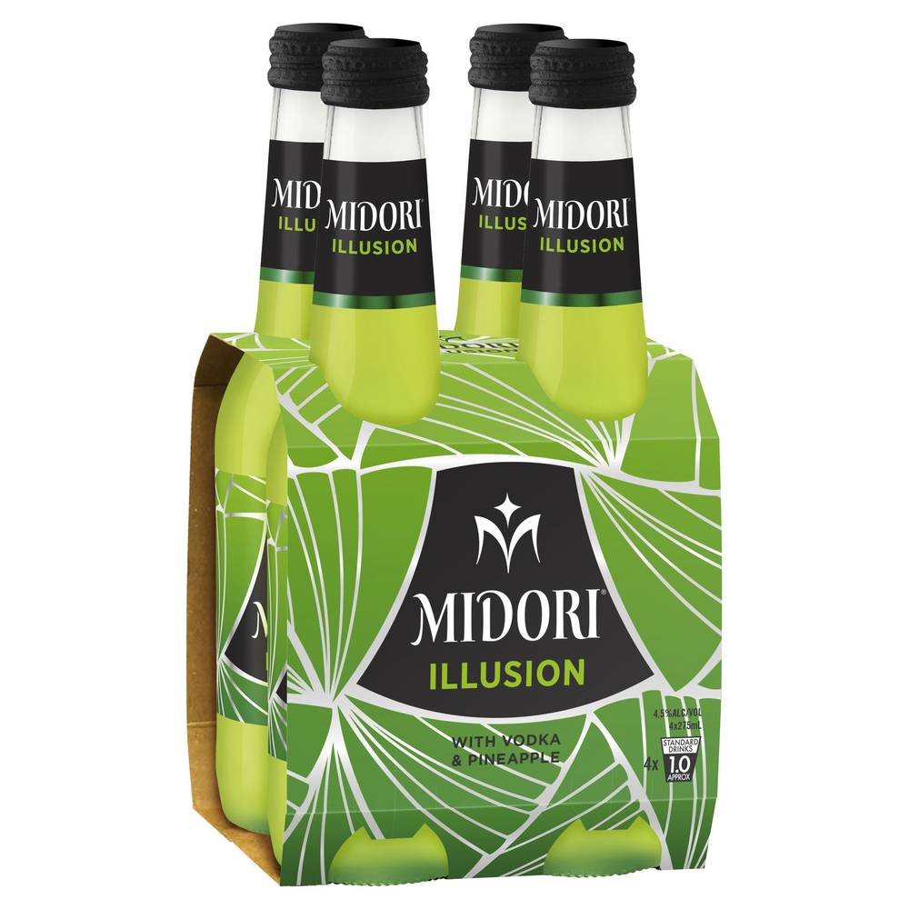 Midori Illusion Bottle 275mL X 4 pack