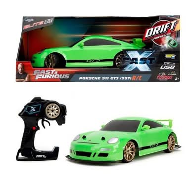 Jada Fast & Furious Rc Porsche 911 Drift Car For Age 8+, Green