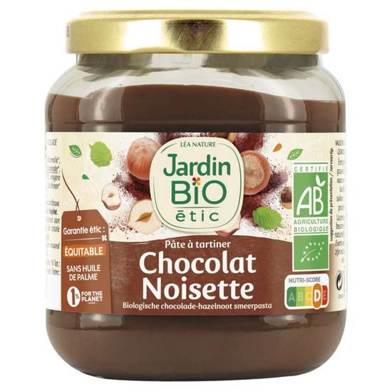 Pâte à Tartiner Chocolat & Noisette Bio 350g Jardin Bio