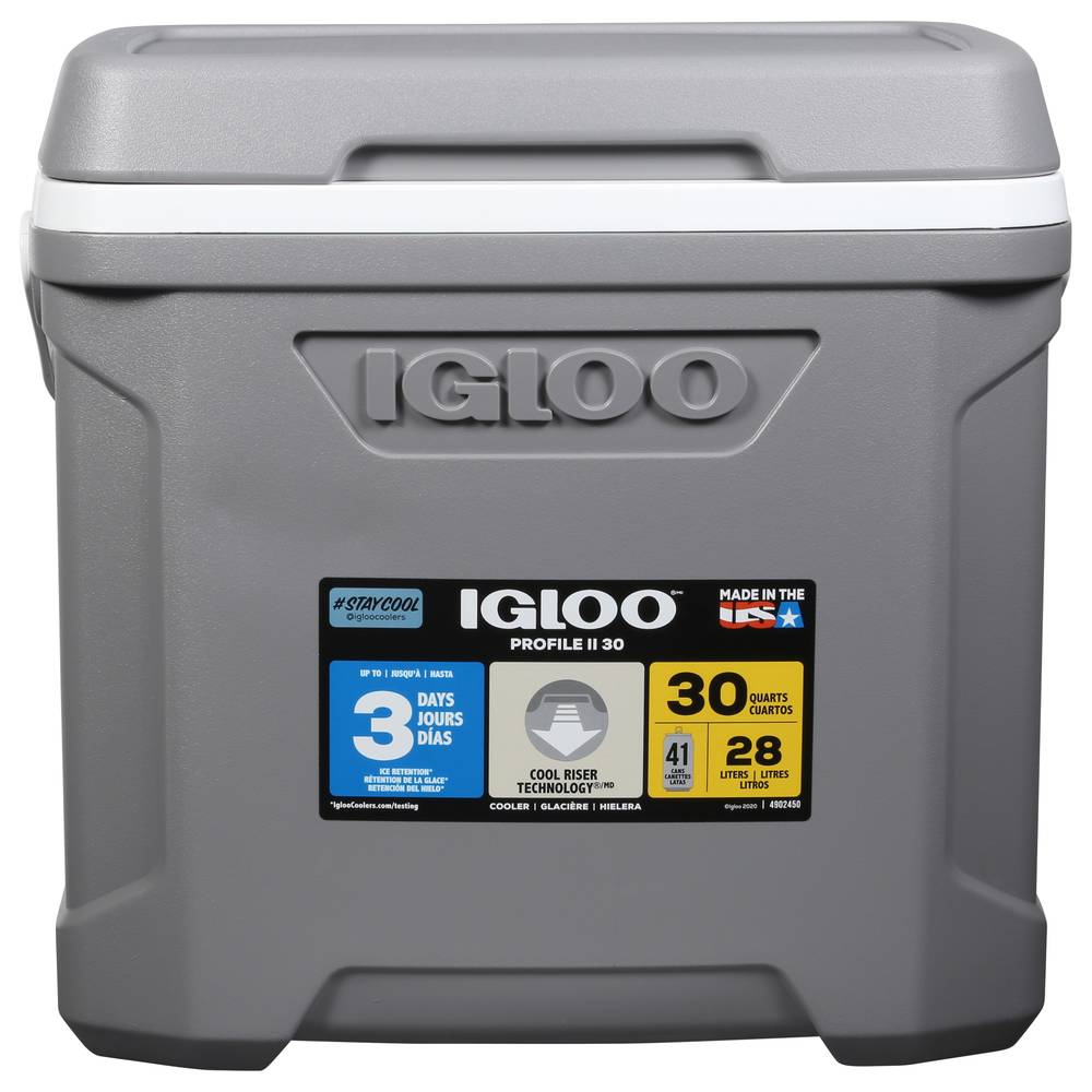 Igloo 30Qt Thermal Cooler Box, Grey