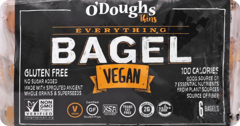 O'doughs Vegan Bagels (6 ct)