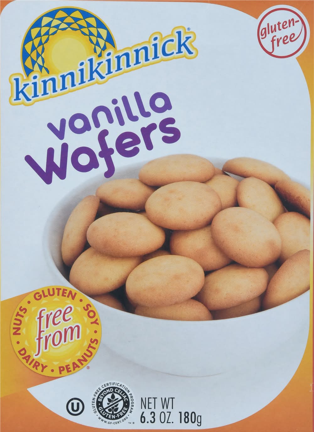 Kinnikinnick Gluten Free Vanilla Wafer Cookies (6.3 oz)