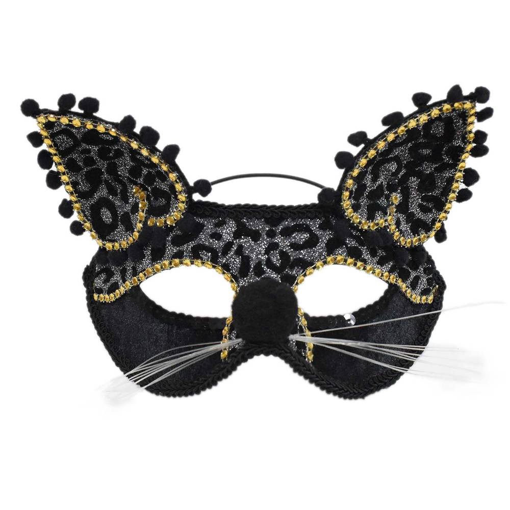 Spooky Village Cat Mask, 7 In