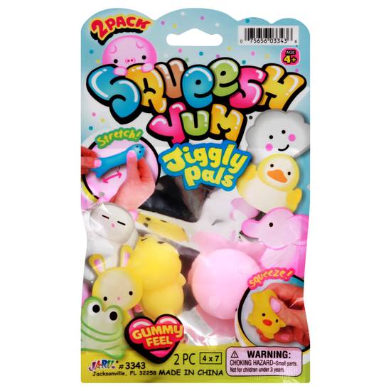 Squeesh Yum Jiggly Pals Toy (2 ct)