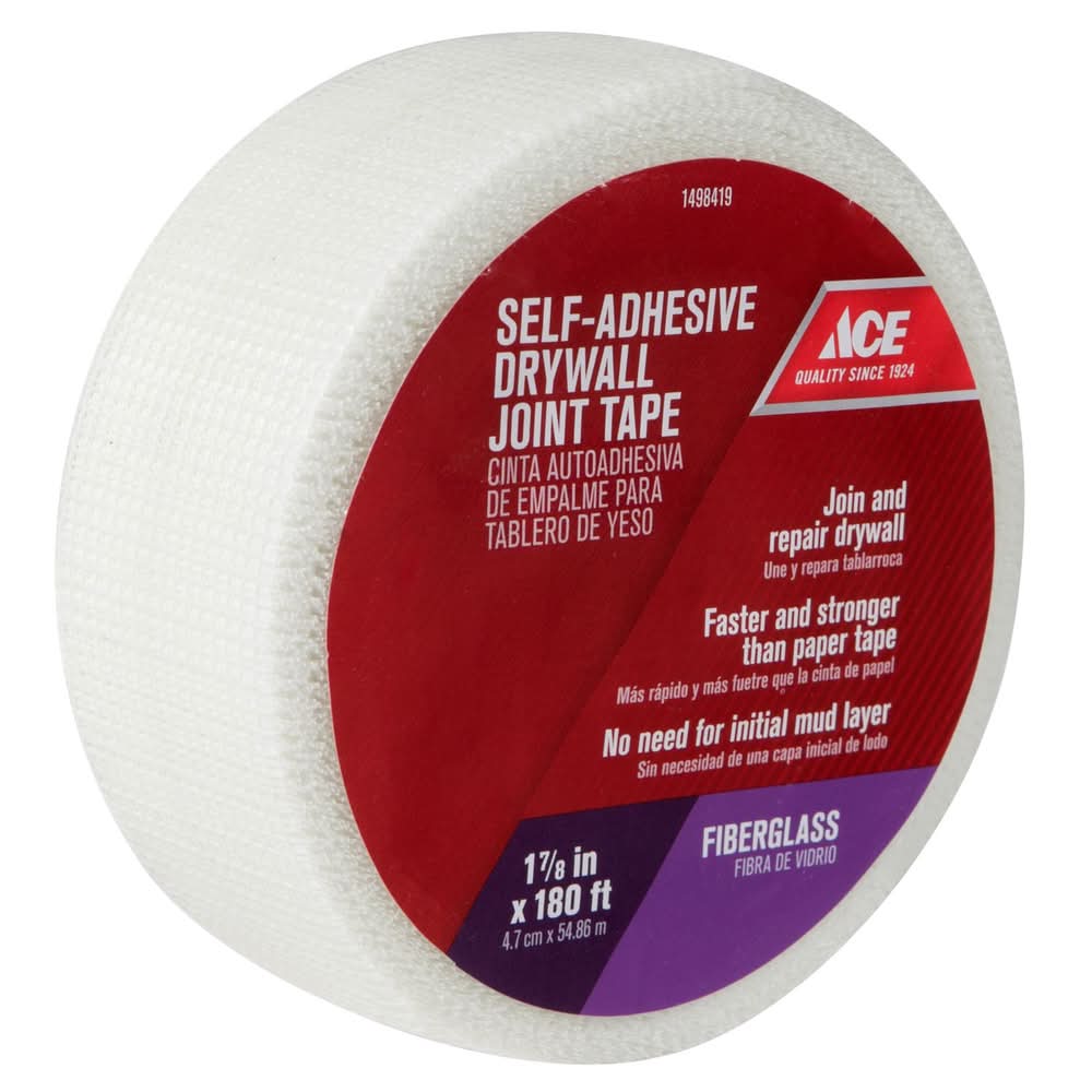 ACE 180 Ft. L X 1-7/8 In. W Fiberglass Mesh White Self Adhesive Drywall Joint Tape