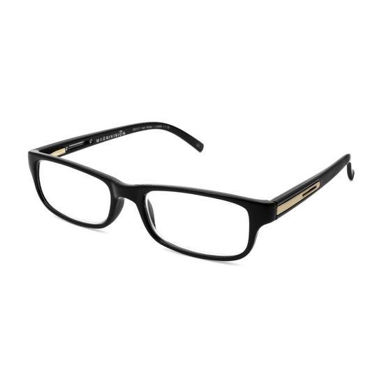Magnivision by Foster Grant Brandon Black Square Full-Frame Reading Glasses-2.75