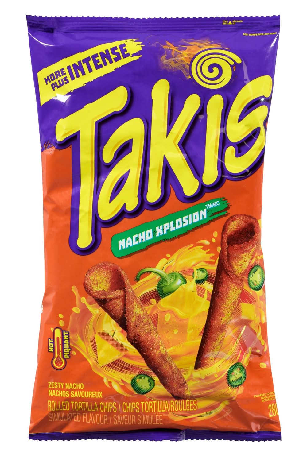 Takis Zesty Nacho Xplosion Rolled Tortilla Chips (280 g)