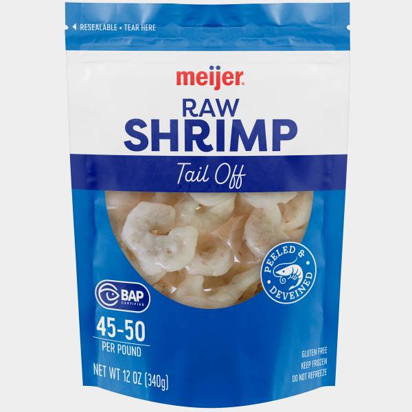 Meijer Peeled & Deveined Raw Shrimp Tail Off (12 oz)