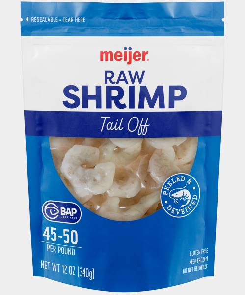 Meijer Peeled & Deveined Raw Shrimp Tail Off (12 oz)