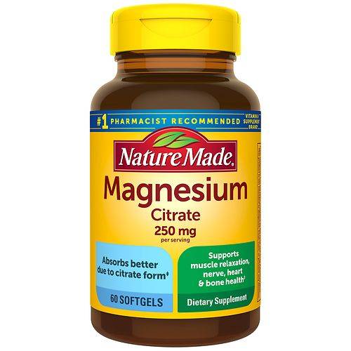 Nature Made Magnesium Citrate 250 mg Softgels - 60.0 ea