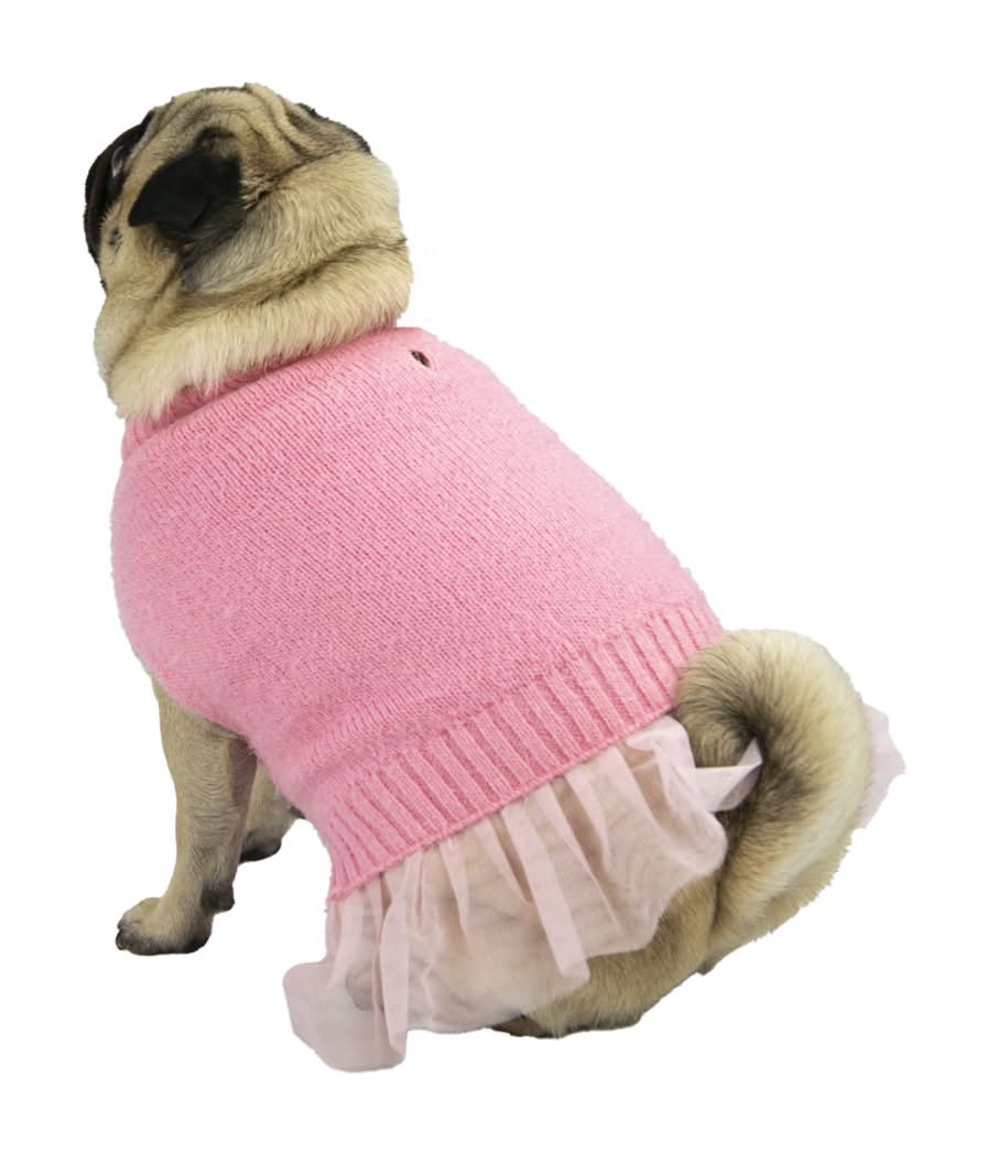 Play On Fall Dog Apparel, Pink Knit Sweater Dress Delivery Near Me | Order  Online | Uber Eats