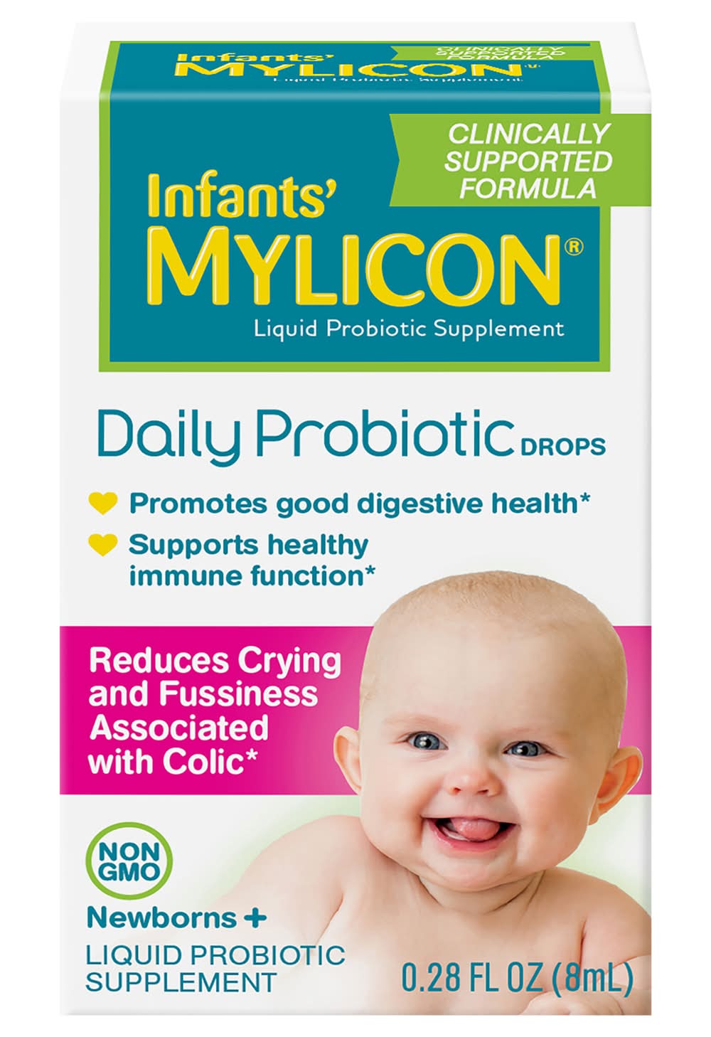 Mylicon Infant's Newborns+ Daily Probiotic Drops (0.28 fl oz)