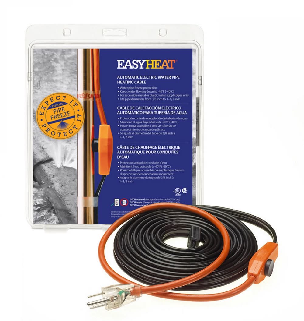 Easy Heat Ahb 24 Ft. L Heating Cable For Water Pipe