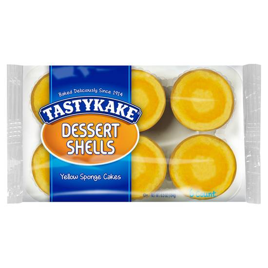 Tastykake Yellow Sponge Cakes Dessert Shells (6 ct)