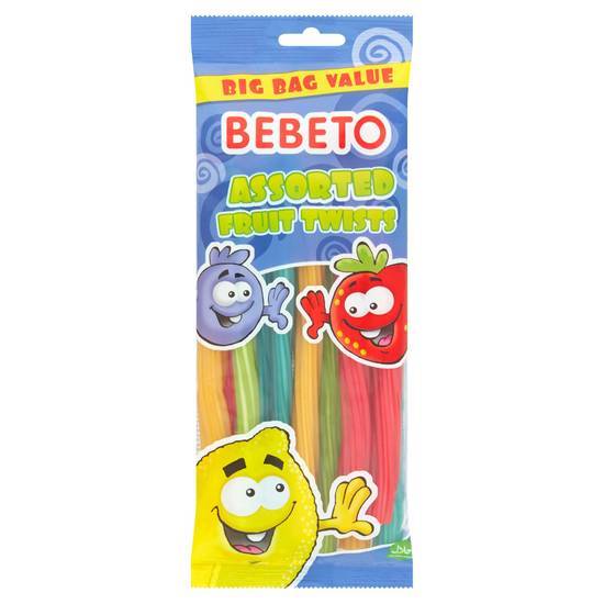 Bebeto Assorted Fruit Twists 250g