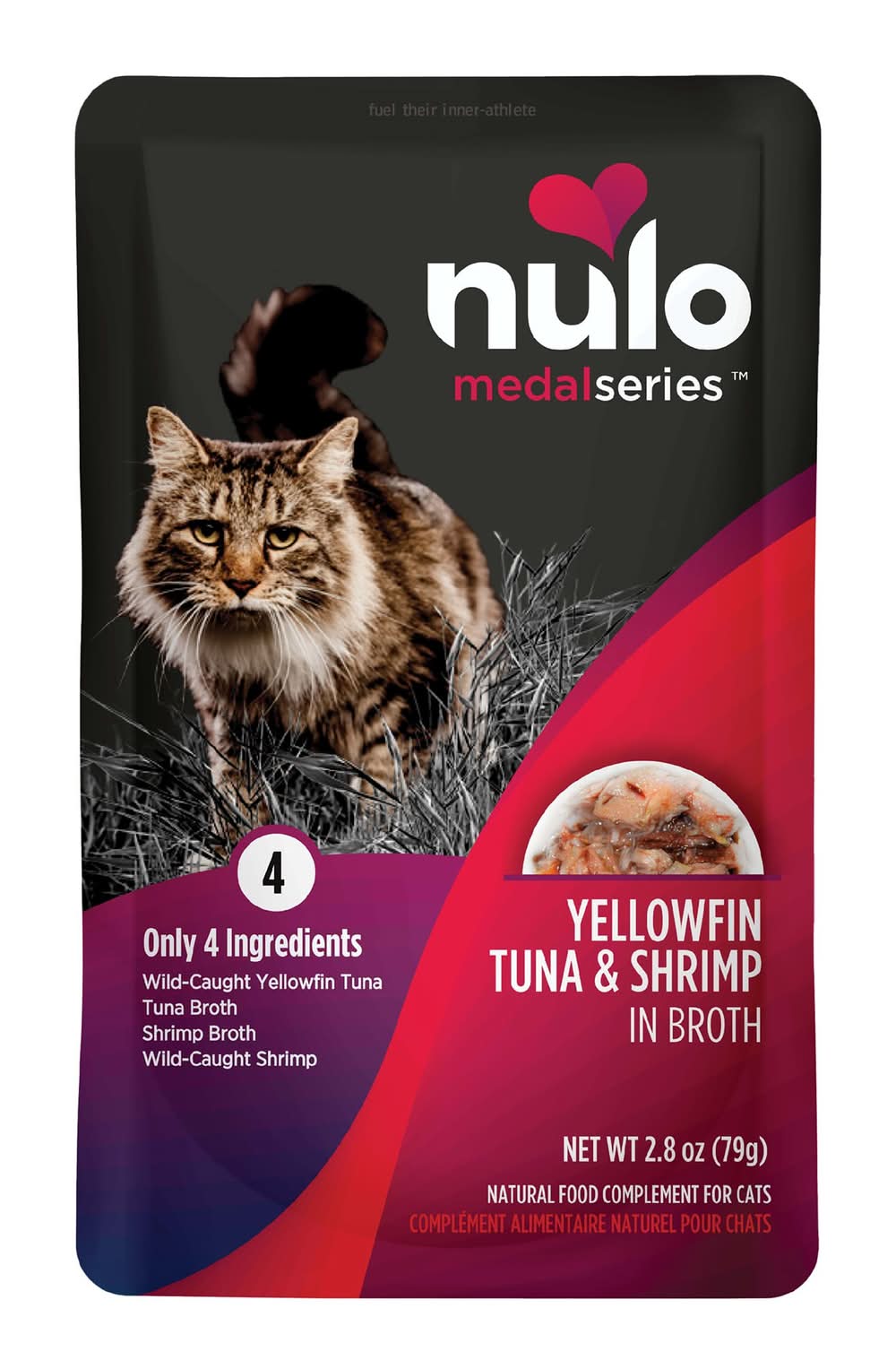 Nulo MedalSeries Wet Cat Food Topper - Limited Ingredient, 2.8 Oz. (Flavor: Tuna & Shrimp, Color: Assorted, Size: 2.8 Oz)