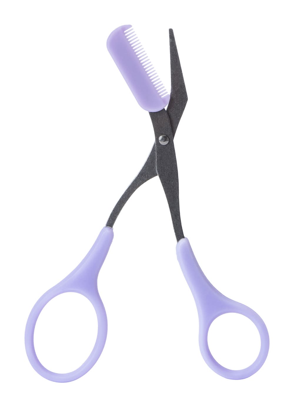 Gina Beauty Eyebrow Scissors With Comb Pastel Purple