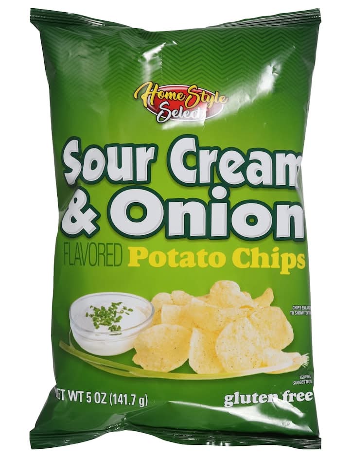 Home Style Select Potato Chips, Sour Cream & Onion (5 oz)