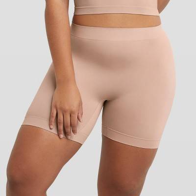 Maidenform Women's Shapewear Seamless Smoothing Light Shaping Shorts MST003 - Evening Blush S: Nylon Spandex Knit