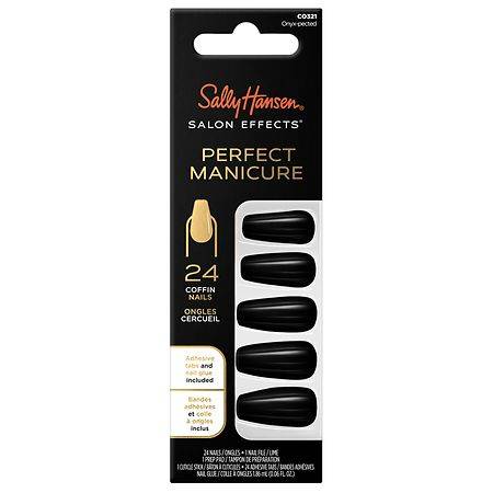 Sally Hansen Salon Effects Perfect Manicure Coffin Nails (onyx-pected)