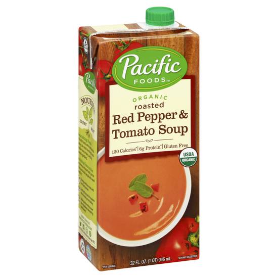 Pacific Foods Organic Roasted Soup (red pepper and tomato )