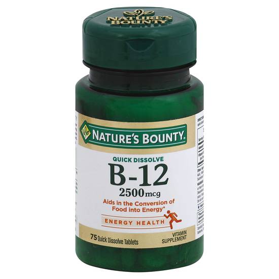 Nature's Bounty Vitamin B-12 2500 Mcg Vitamins Supplement