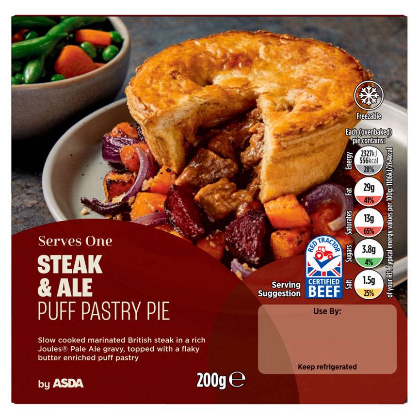 ASDA Steak & Ale Puff Pastry Pie (200g)