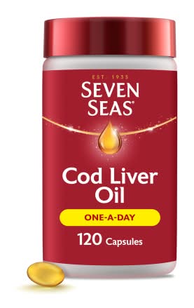Seven Seas Omega-3 Fish Oil Plus Cod Liver Oil, Capsules (120 pack)