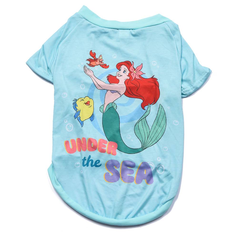 Disney Pets Ariel Dog T Shirt (x small/blue)