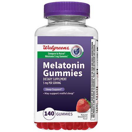 Walgreens Melatonin 5 mg Dietary Supplement Gummies (strawberry)