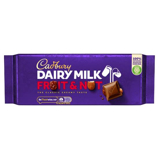 Cadbury Fruit-Nut, Dairy Milk Chocolate Bar (180g)