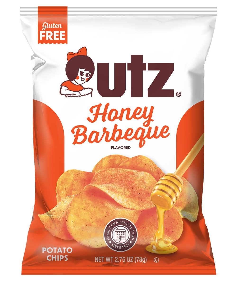 Utz Potato Chips, Honey Barbeque (2.8 oz)