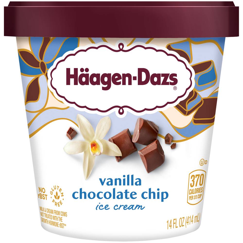 Häagen-Dazs Vanilla Chocolate Chip Ice Cream (14 fl oz)