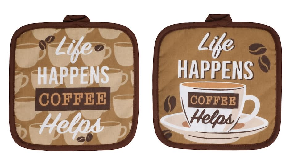 Home Collection Coffee Theme Pot Holder (2 ct)